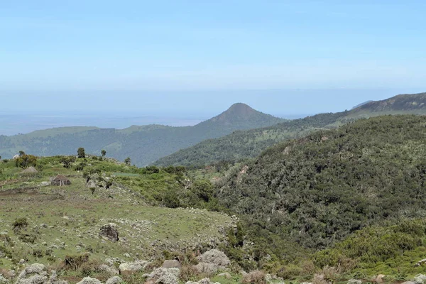 Paisagens no parque nacional Bale Mountains na Etiópia — Fotografia de Stock