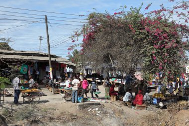 Semt pazarı, şehir, Dar Es Salaam Tanzanya