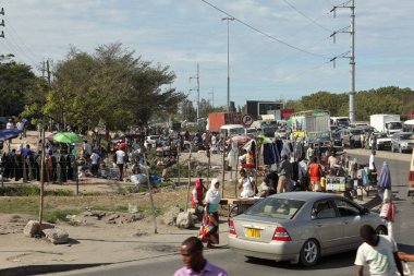 Semt pazarı, şehir, Dar Es Salaam Tanzanya