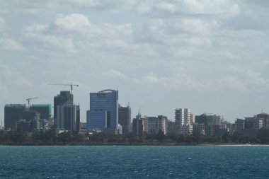 Dar Es Salaam Tanzanya manzarası içinde duman