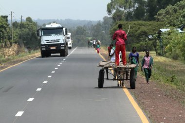 İnsanlar yol ve trafik Etiyopya
