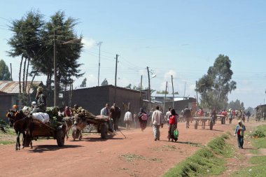 İnsanlar yol ve trafik Etiyopya