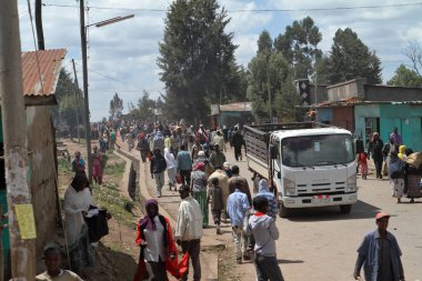İnsanlar yol ve trafik Etiyopya