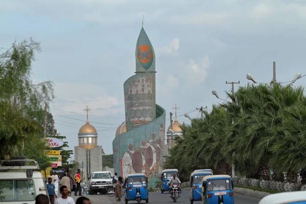 A cidade de Awassa na Etiópia — Fotografia de Stock