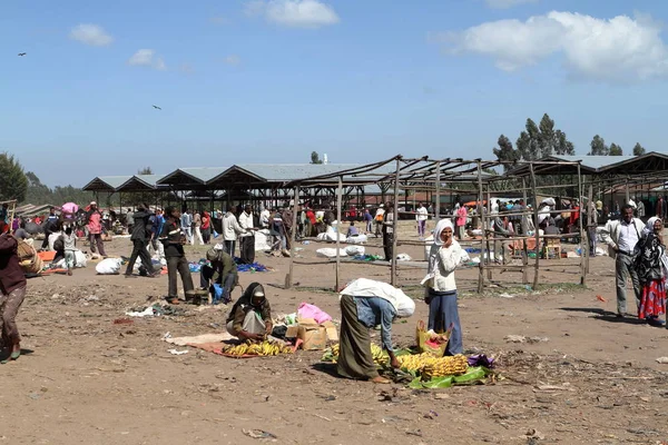 Giorno di mercato ad Awassa in Etiopia — Foto Stock