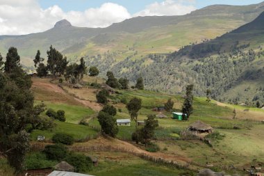 Etiyopya'da Bale Dağları manzaraları