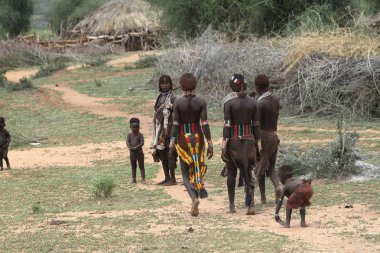 Hamar Etiyopya'da Omo Vadisi kabilesi
