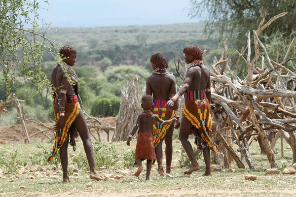 Suku Hamar di Lembah Omo di Ethiopia — Stok Foto