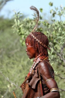 Hamar Etiyopya'da Omo Vadisi kabilesi