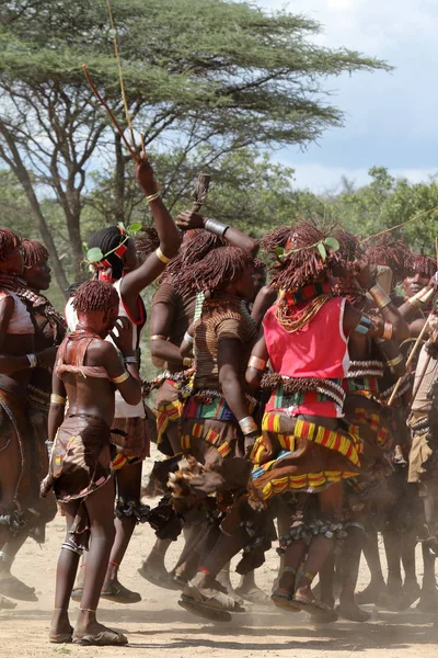 De stam van Hamar in de Omo vallei van Ethiopië — Stockfoto