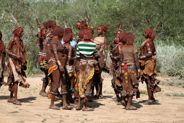 La tribù di Hamar nella Valle dell'Omo in Etiopia — Foto Stock