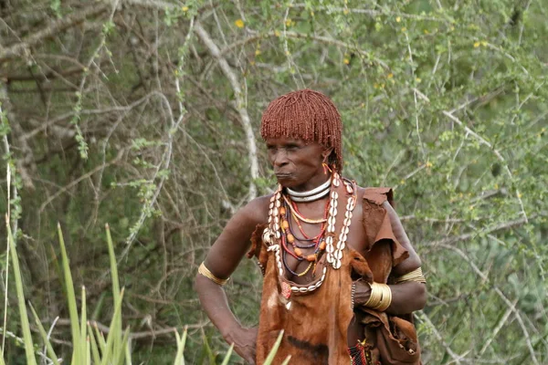 La tribu de Hamar dans la vallée de l'Omo en Ethiopie — Photo