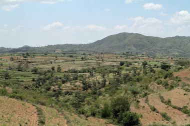 Etiyopya'da Omo Vadisi'nin manzara