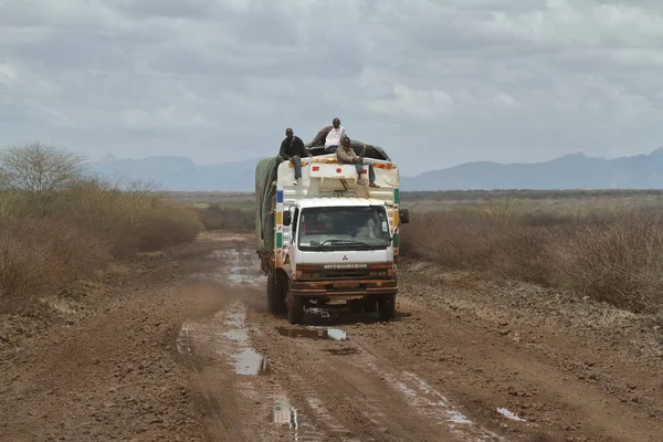 Trucks and transporters in Africa — Stock Photo, Image