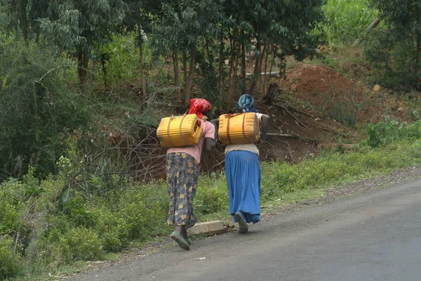 Etiyopya'da kadın iş — Stok fotoğraf