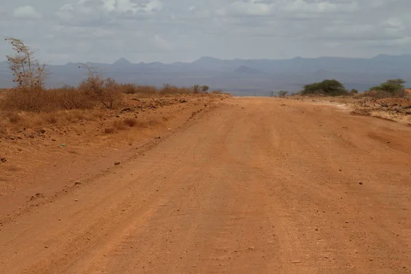 Landsvägar i norra Kenya — Stockfoto