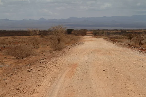 Landstraßen im Norden Kenias — Stockfoto
