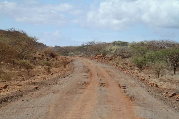 Landelijke wegen in het noorden van Kenia — Stockfoto