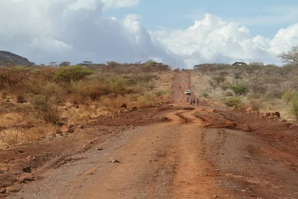 Country roads in the north of Kenya — Stock Photo, Image