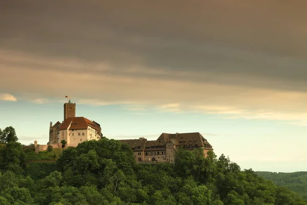 Castelul Wartburg lângă Eisenach în Turingia — Fotografie, imagine de stoc