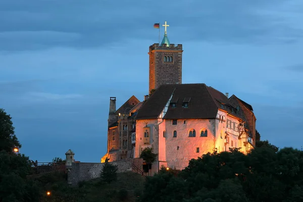 O Castelo de Wartburg perto de Eisenach, na Turíngia — Fotografia de Stock