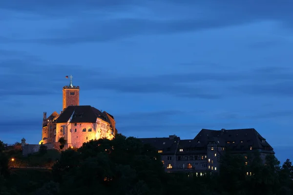 O Castelo de Wartburg perto de Eisenach, na Turíngia — Fotografia de Stock