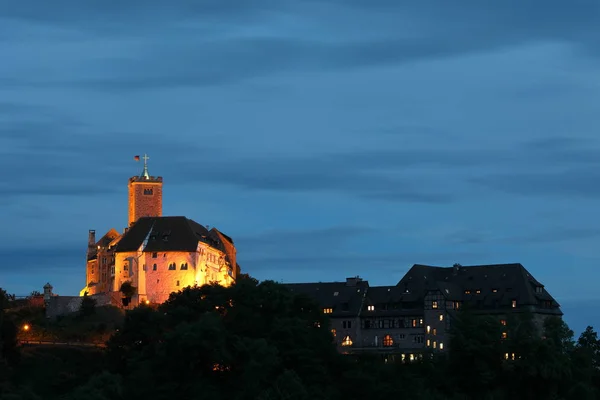 O Castelo de Wartburg perto de Eisenach, na Turíngia — Fotografia de Stock