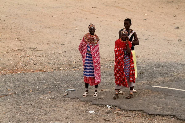 Traditionelle Samburu Frauen in Kenia — стокове фото