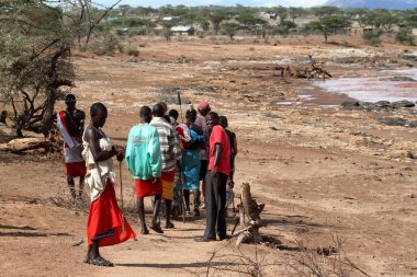 Kenya Samburu kabilesi insanlardan