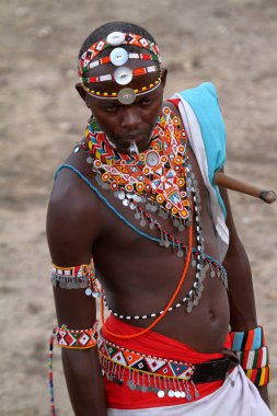 Headdress Kenya Samburu savaşçı