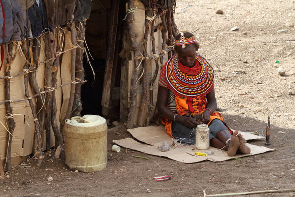 Traditional Samburu women in Kenya