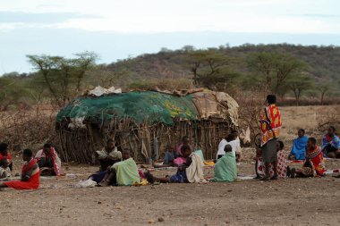 Kenya Samburu kabilesi insanlardan
