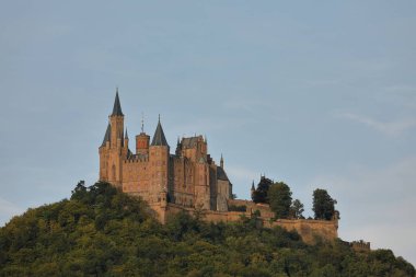 Hohenzollern Kalesi yakınındaki Hechingen Almanya