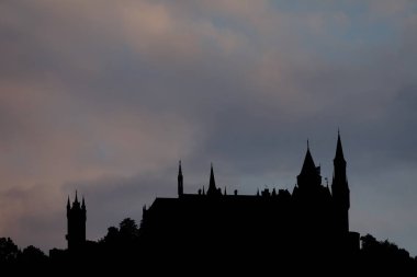 Hohenzollern Kalesi yakınındaki Hechingen Almanya