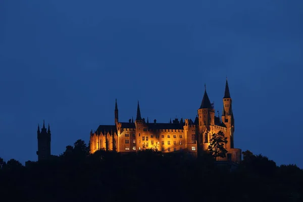 Castelo de Hohenzollern perto de Hechingen, na Alemanha — Fotografia de Stock