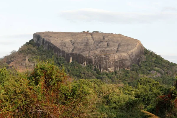 The Pidurangala rock in Sri Lanka near Sigiriya — Stock Photo, Image