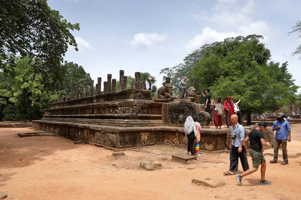Palatset ruinerna i Polonnaruwa på Sri Lanka — Stockfoto