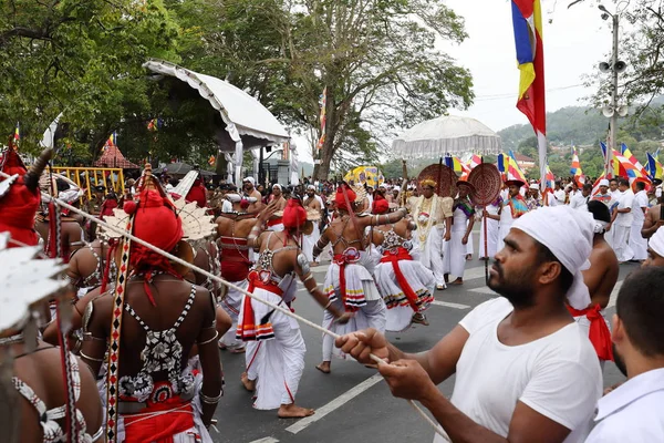 Procissão do festival de dentes de Kandy no Sri Lanka — Fotografia de Stock