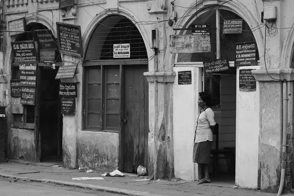 Fachada da casa histórica em Kandy Sri Lanka — Fotografia de Stock