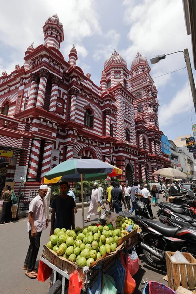 スリランカでコロンボの赤いモスク — ストック写真