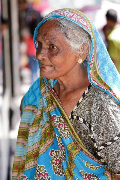 Alte frau aus sri lanka — Stockfoto