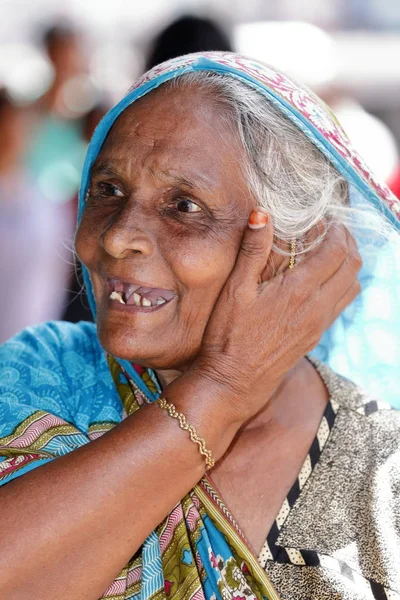Sri Lanka yaşlı kadın — Stok fotoğraf