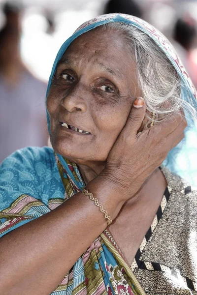 Mujer edad, Sri Lanka — Foto de Stock