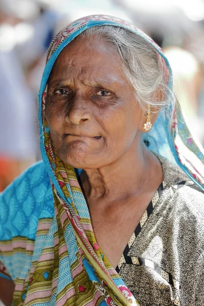 Stara kobieta ze Sri Lanki — Zdjęcie stockowe