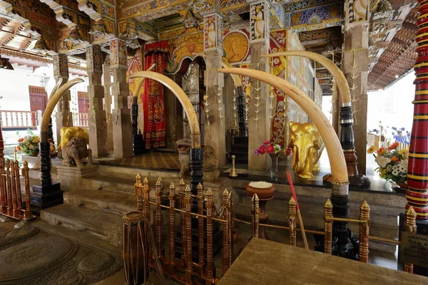 Templo Dentes Budista Kandy Sri Lanka — Fotografia de Stock