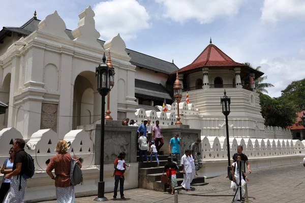Templo Dos Dentes Kandy Sri Lanka Agosto 2017 — Fotografia de Stock