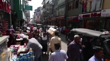 İş bölgesi Colombo Sri Lanka, 10. Aralık 2017