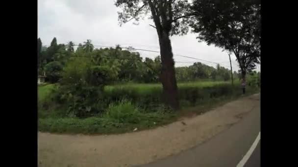 Verkeer Chaos Tuk Tuk Rijdt Sri Lanka December 2017 — Stockvideo