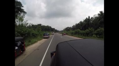 Trafik kaos ve tuk tuk Sri Lanka'da, 12 sürmek. Aralık 2017