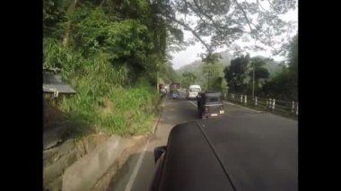 Trafik kaos ve tuk tuk Sri Lanka'da, 12 sürmek. Aralık 2017